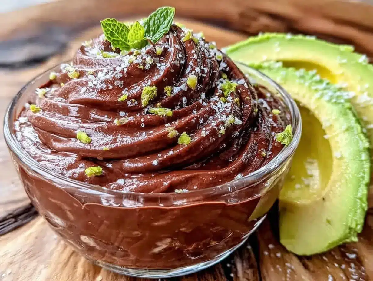 vegan chocolate avocado mousse preparation steps