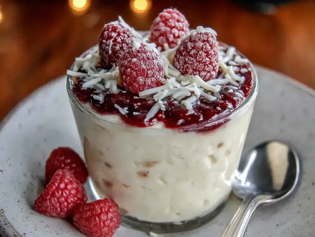 white chocolate raspberry mousse - featured image