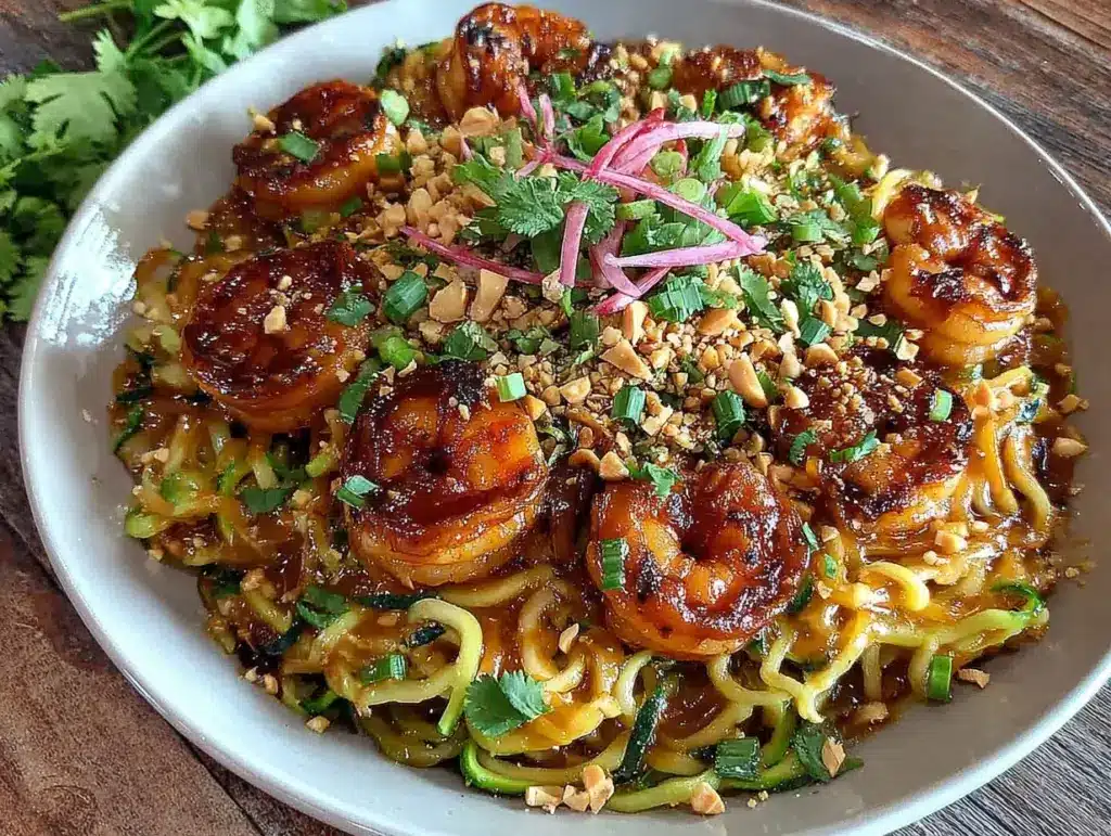 zucchini noodle pad thai - featured image