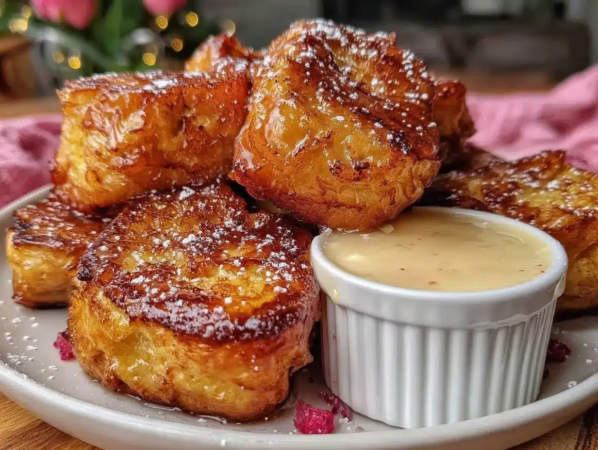 air fryer french toast bites preparation steps