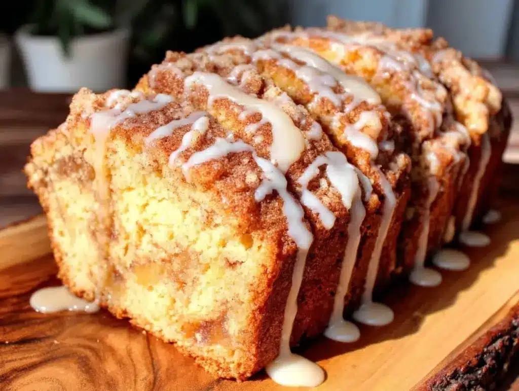 apple cider donut loaf cake - featured image