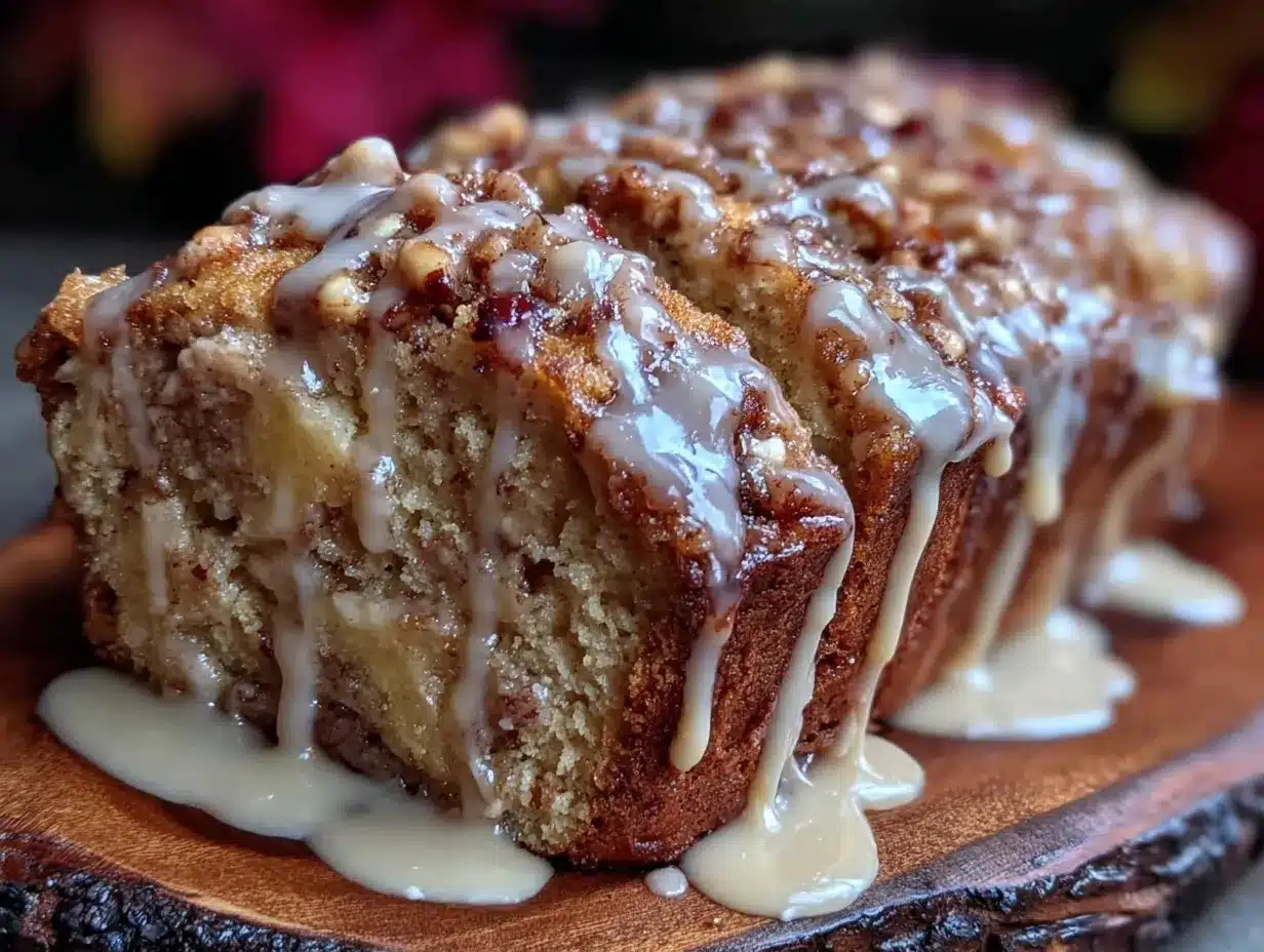 apple cider donut loaf cake preparation steps