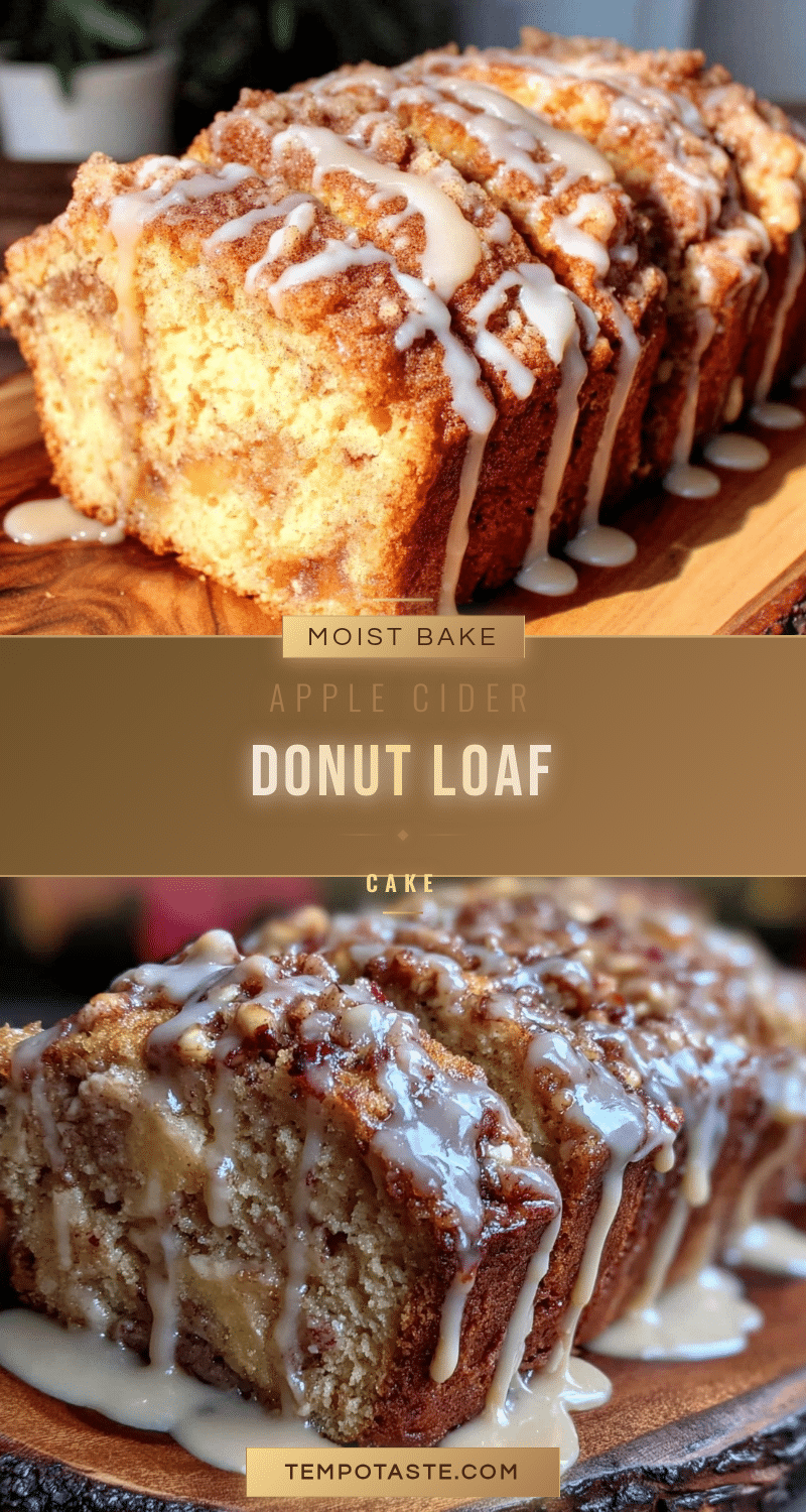 apple cider donut loaf cake recipe