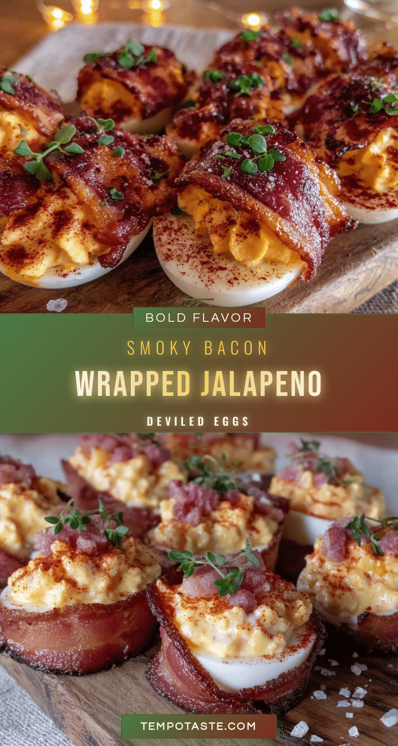 bacon wrapped jalapeno popper deviled eggs recipe