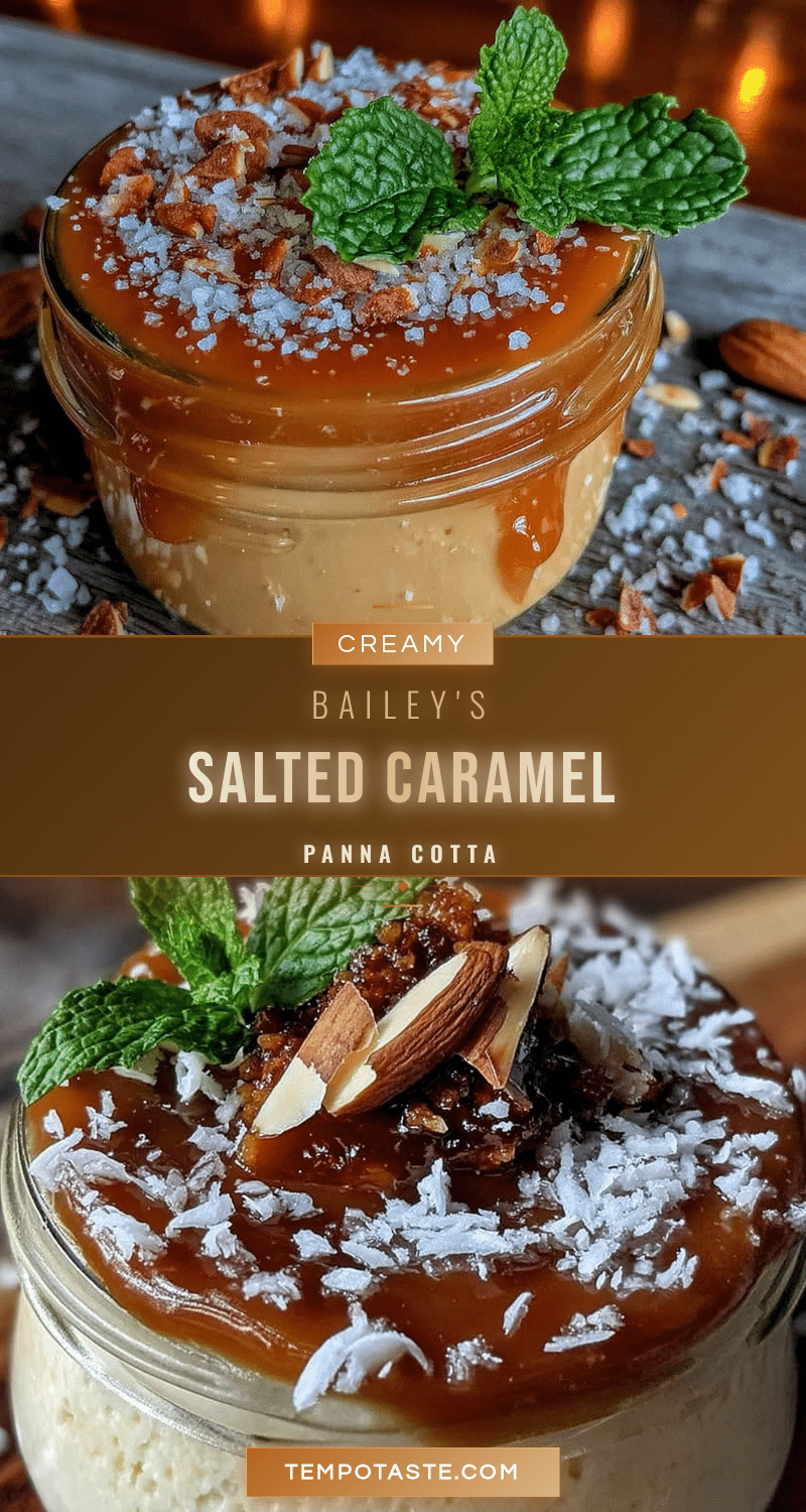 Baileys salted caramel panna cotta recipe