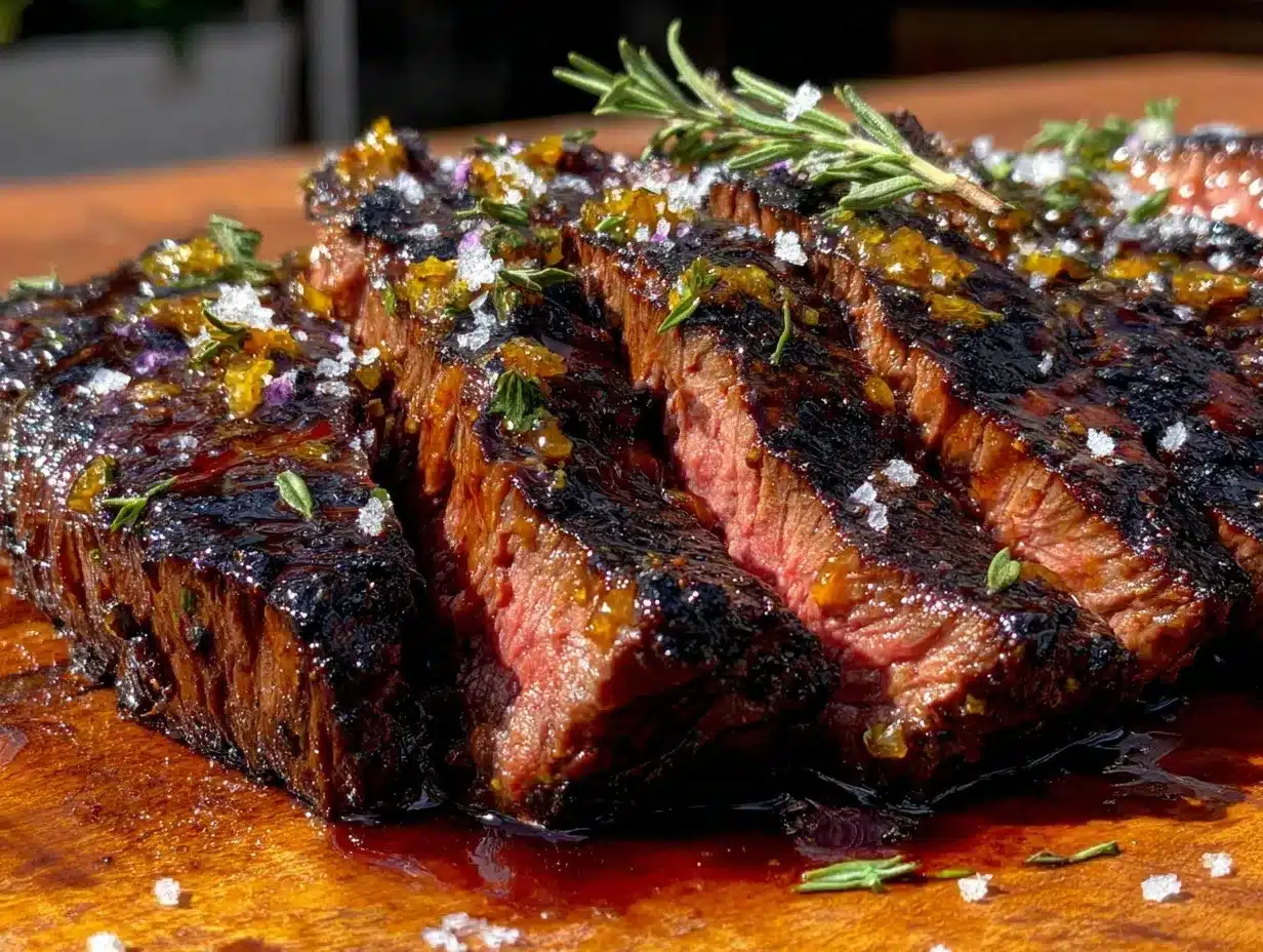 balsamic glazed flank steak preparation steps