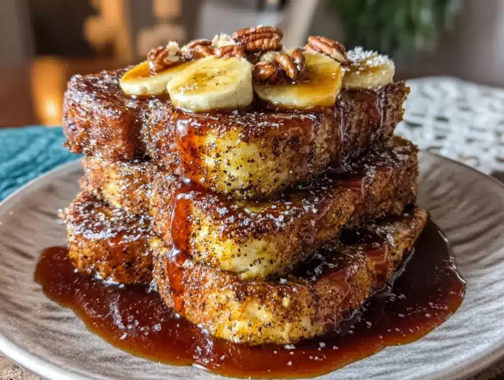 banana foster french toast - featured image