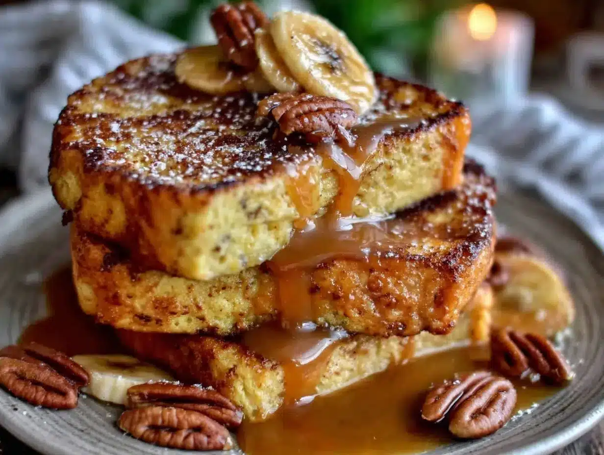 banana foster french toast preparation steps