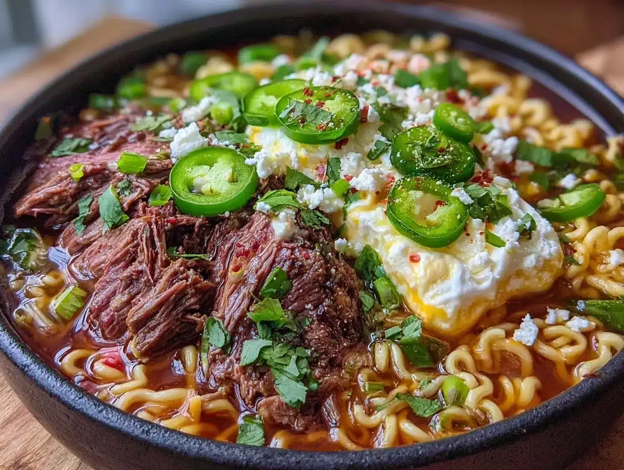 birria ramen fusion bowl preparation steps