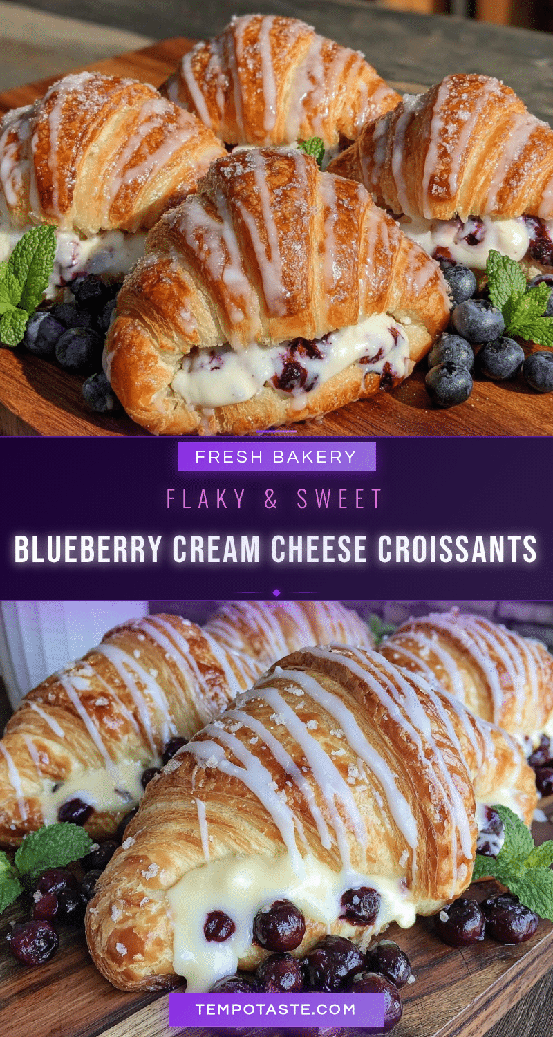 blueberry cream cheese croissants recipe