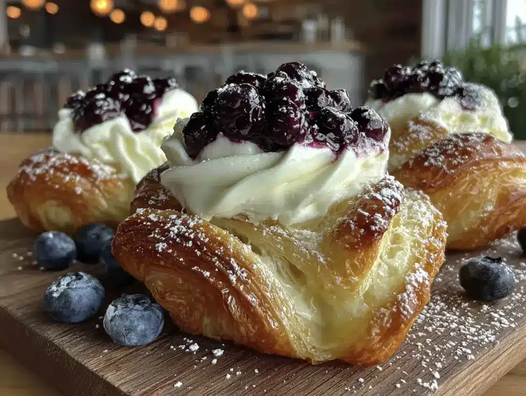 blueberry cream cheese danish - featured image