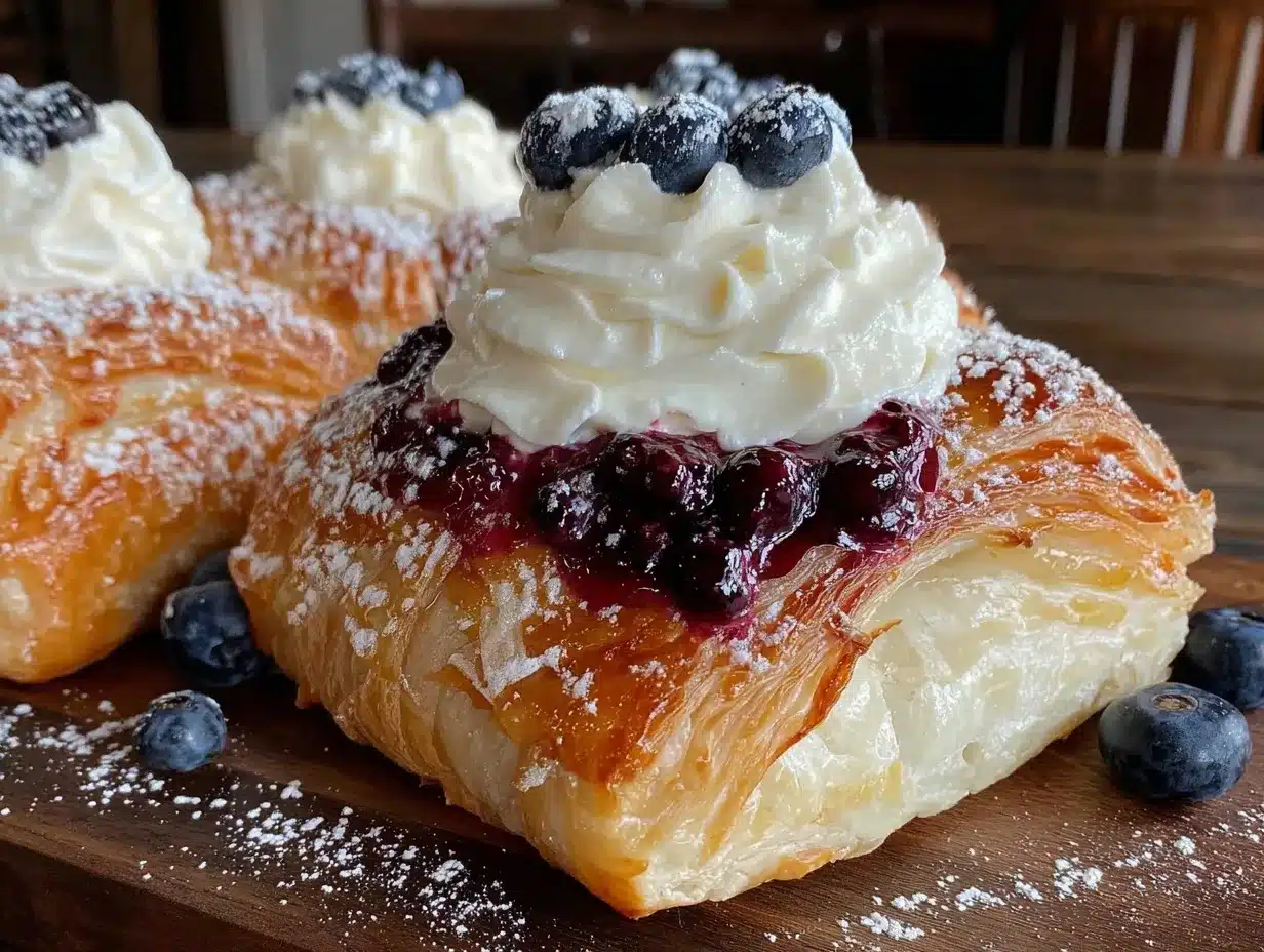 blueberry cream cheese danish preparation steps