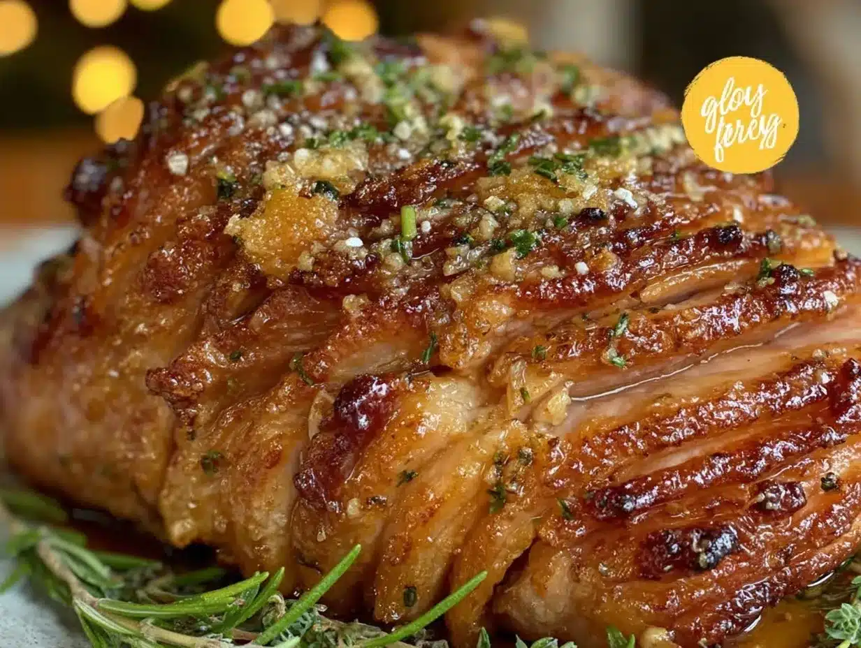 brown butter honey glazed ham preparation steps