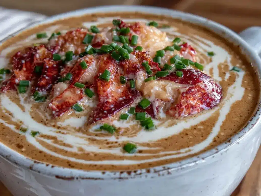 brown butter lobster bisque - featured image