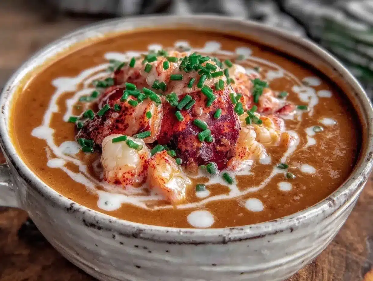brown butter lobster bisque preparation steps