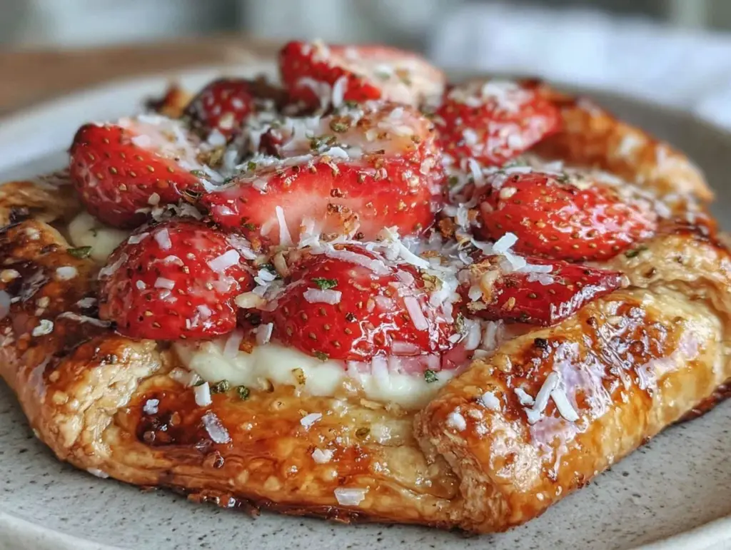 brown butter strawberry galette - featured image
