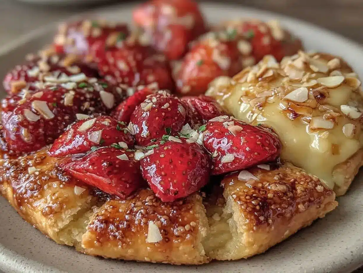 brown butter strawberry galette preparation steps
