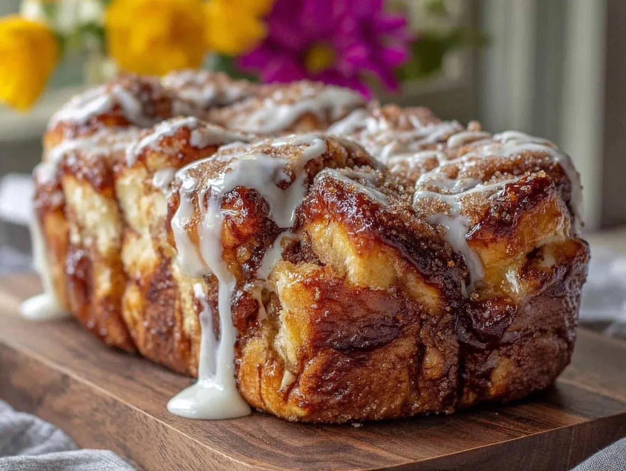 brown sugar cinnamon pull-apart bread preparation steps