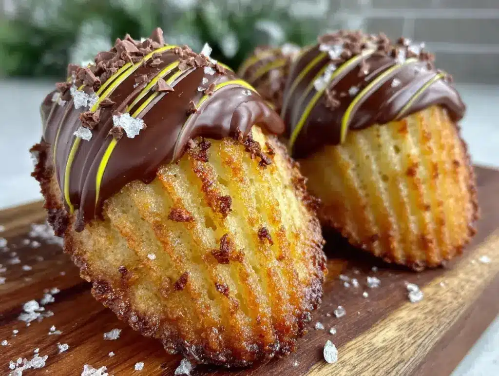 chocolate dipped madeleines - featured image