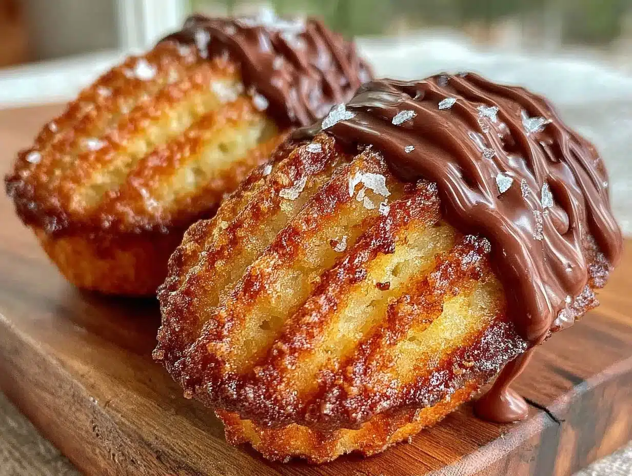 chocolate dipped madeleines preparation steps