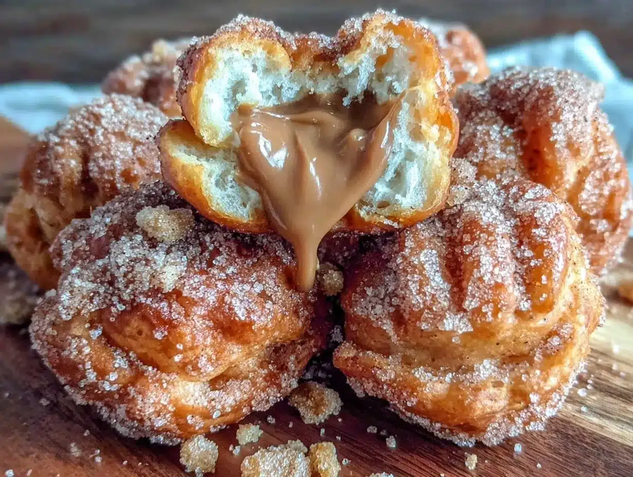 churro cream puffs preparation steps