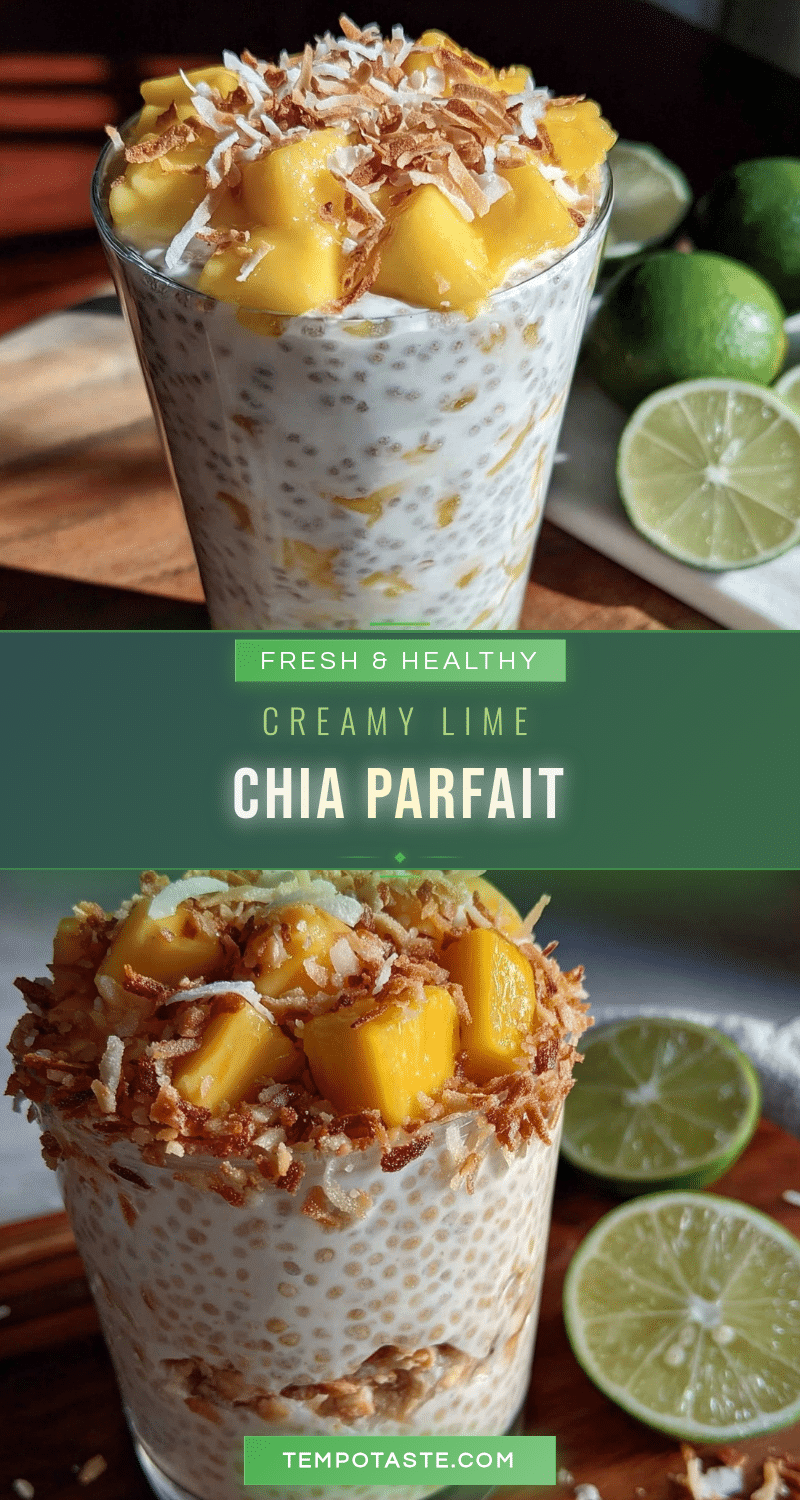 coconut lime chia pudding parfait recipe