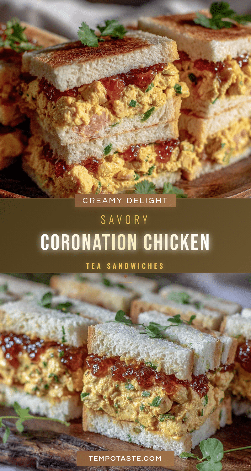 Coronation Chicken Tea Sandwiches recipe