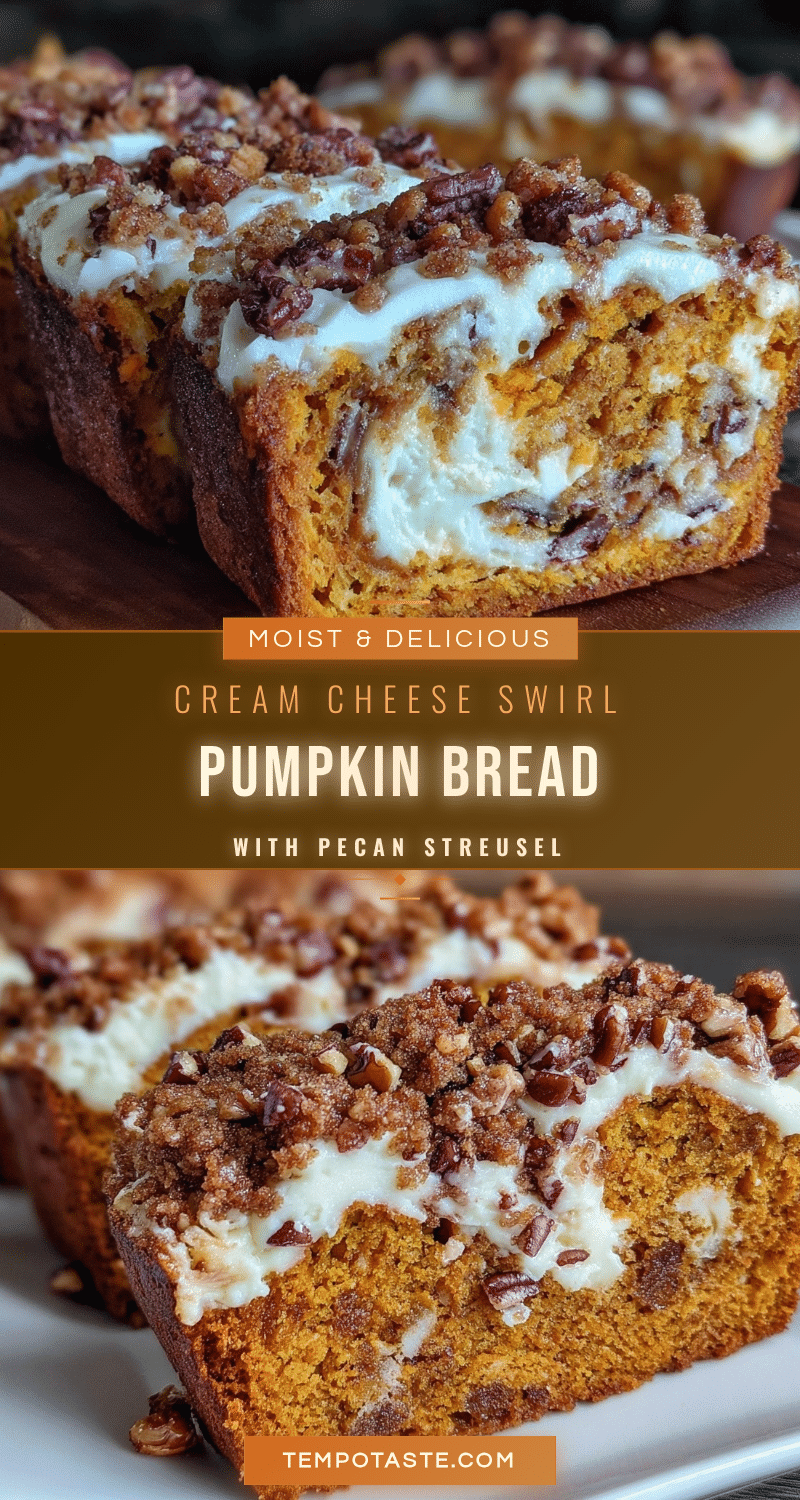 cream cheese swirl pumpkin bread recipe