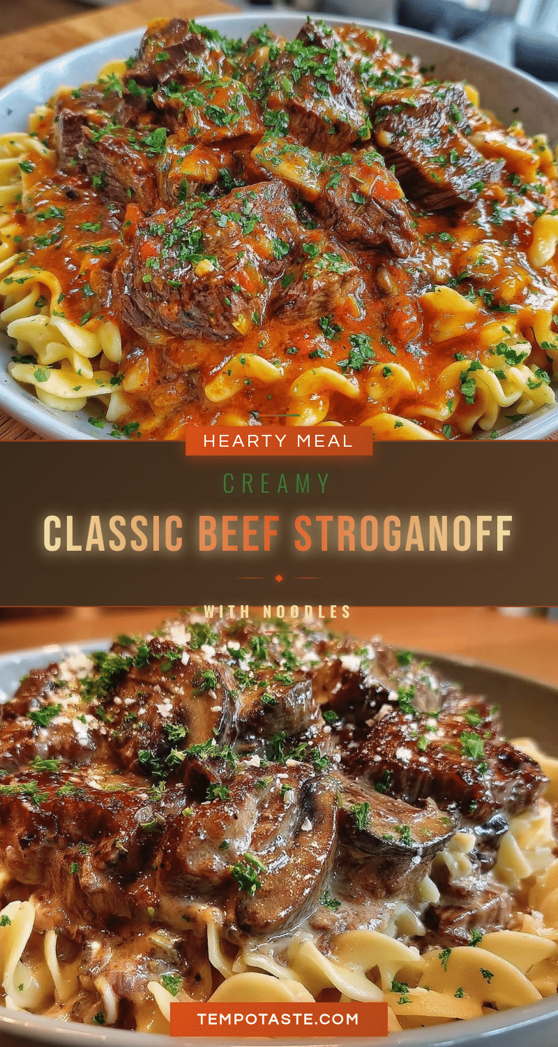 creamy classic beef stroganoff recipe