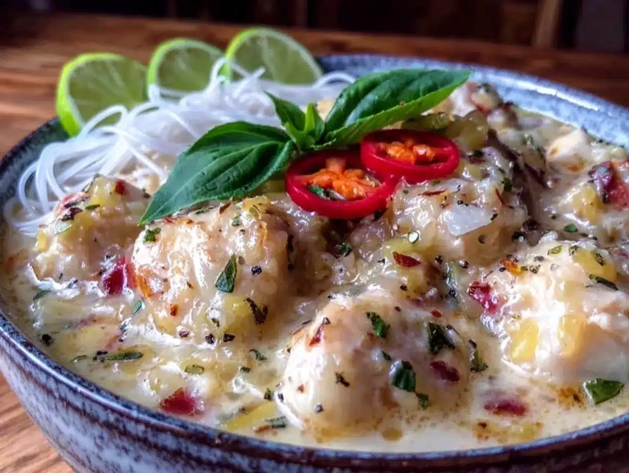 creamy coconut lemongrass chicken soup preparation steps