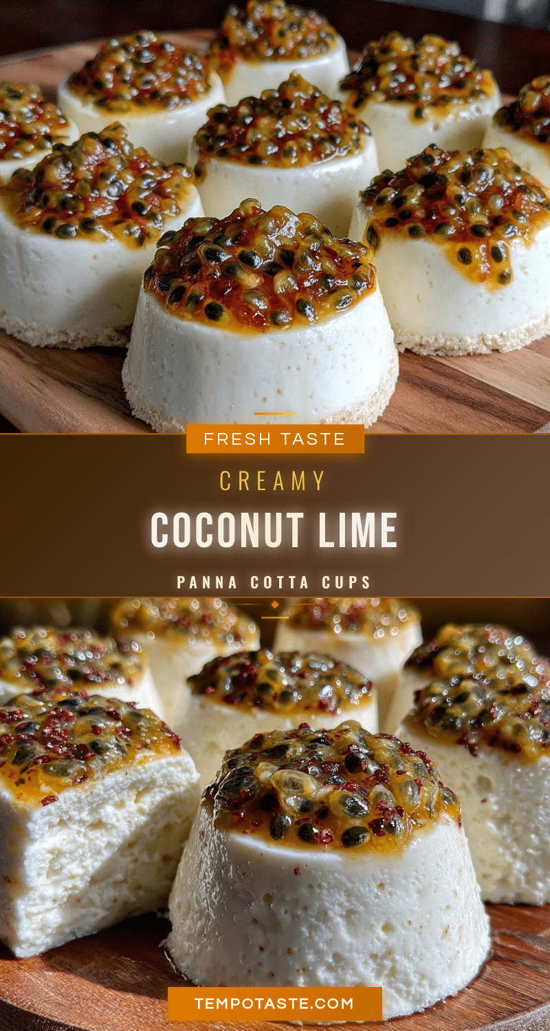 creamy coconut lime panna cotta cups recipe