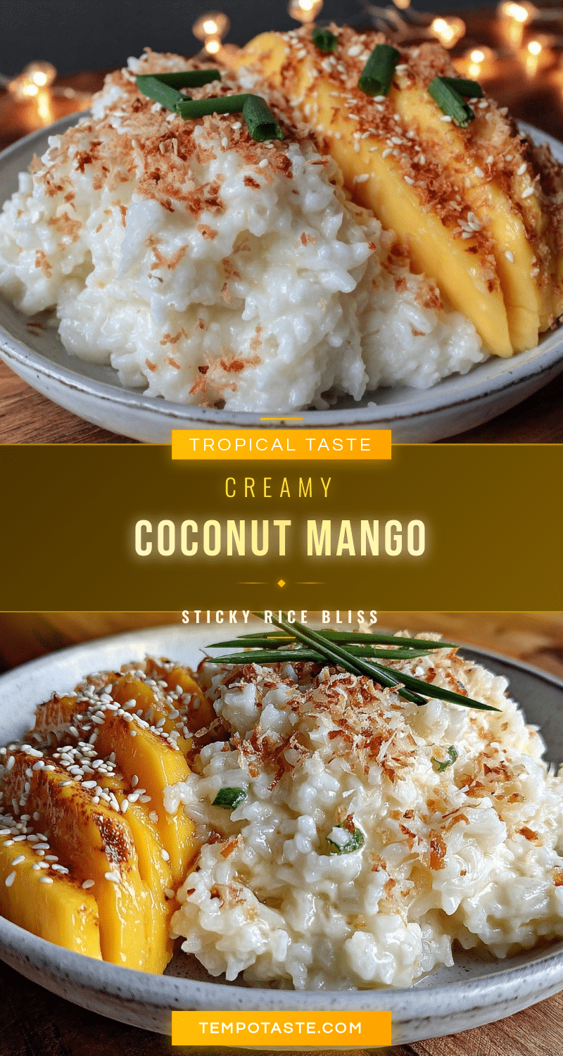 creamy coconut mango sticky rice recipe