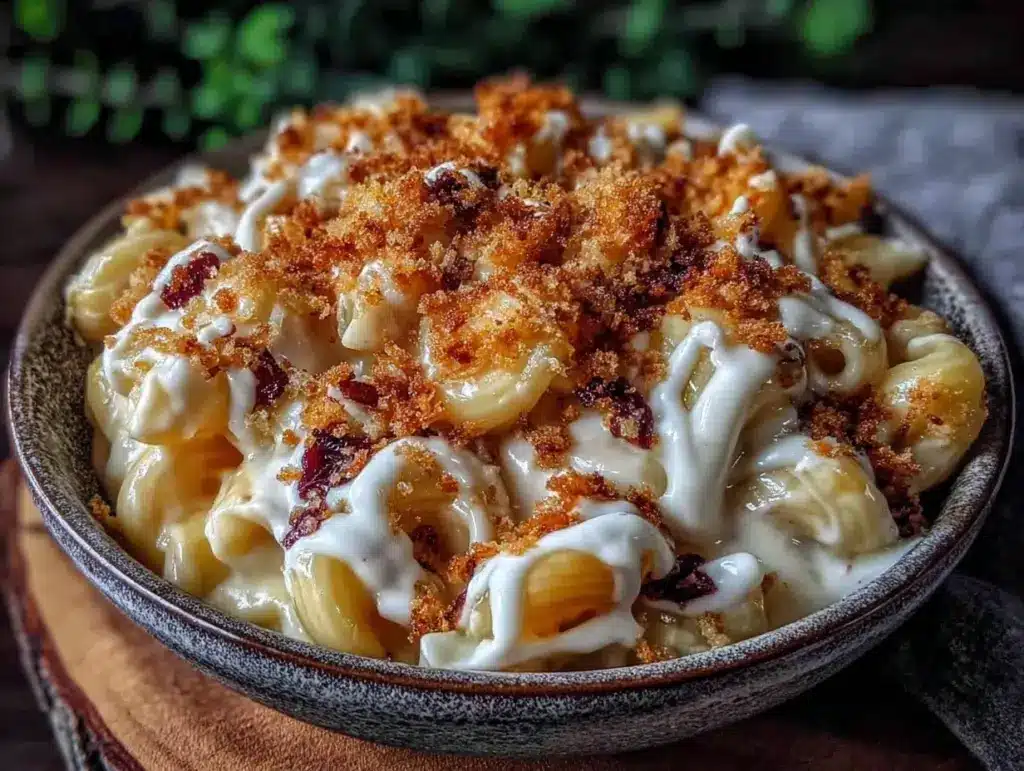 creamy crockpot mac and cheese - featured image