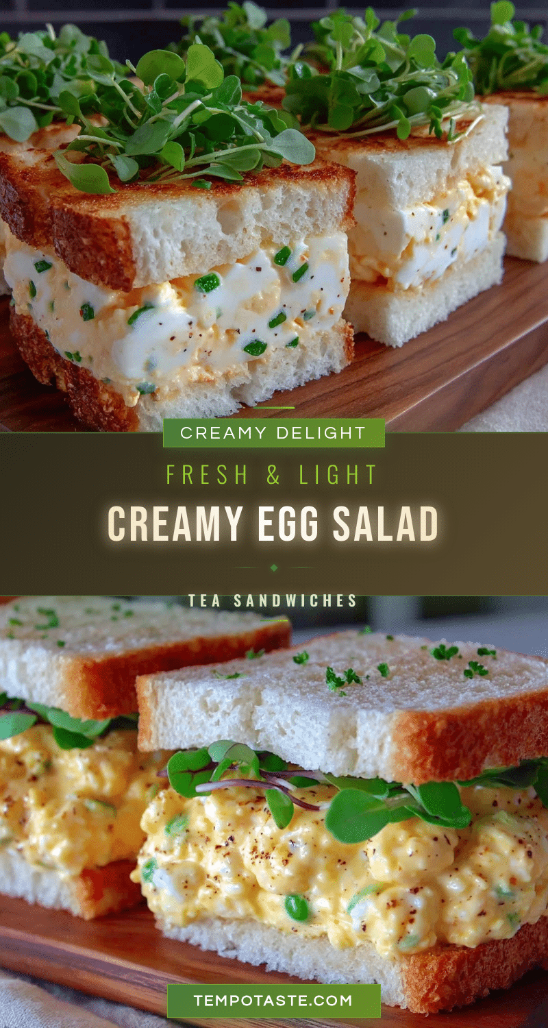 creamy egg salad tea sandwiches recipe