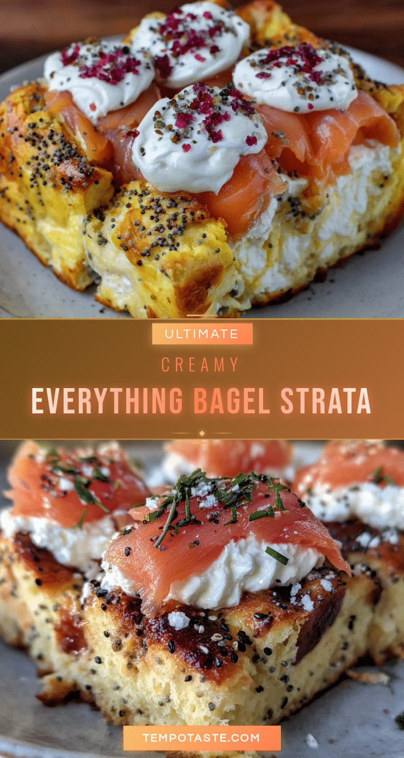 creamy everything bagel strata with smoked lox recipe