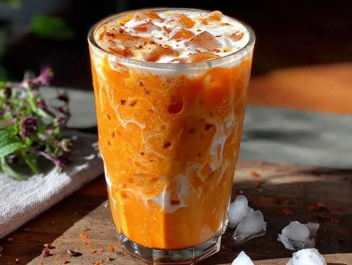 creamy homemade thai iced tea preparation steps