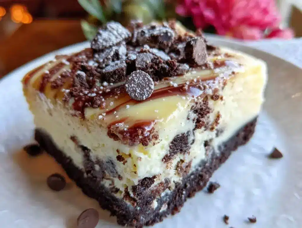 Creamy Irish Cream Cheesecake Bars - featured image