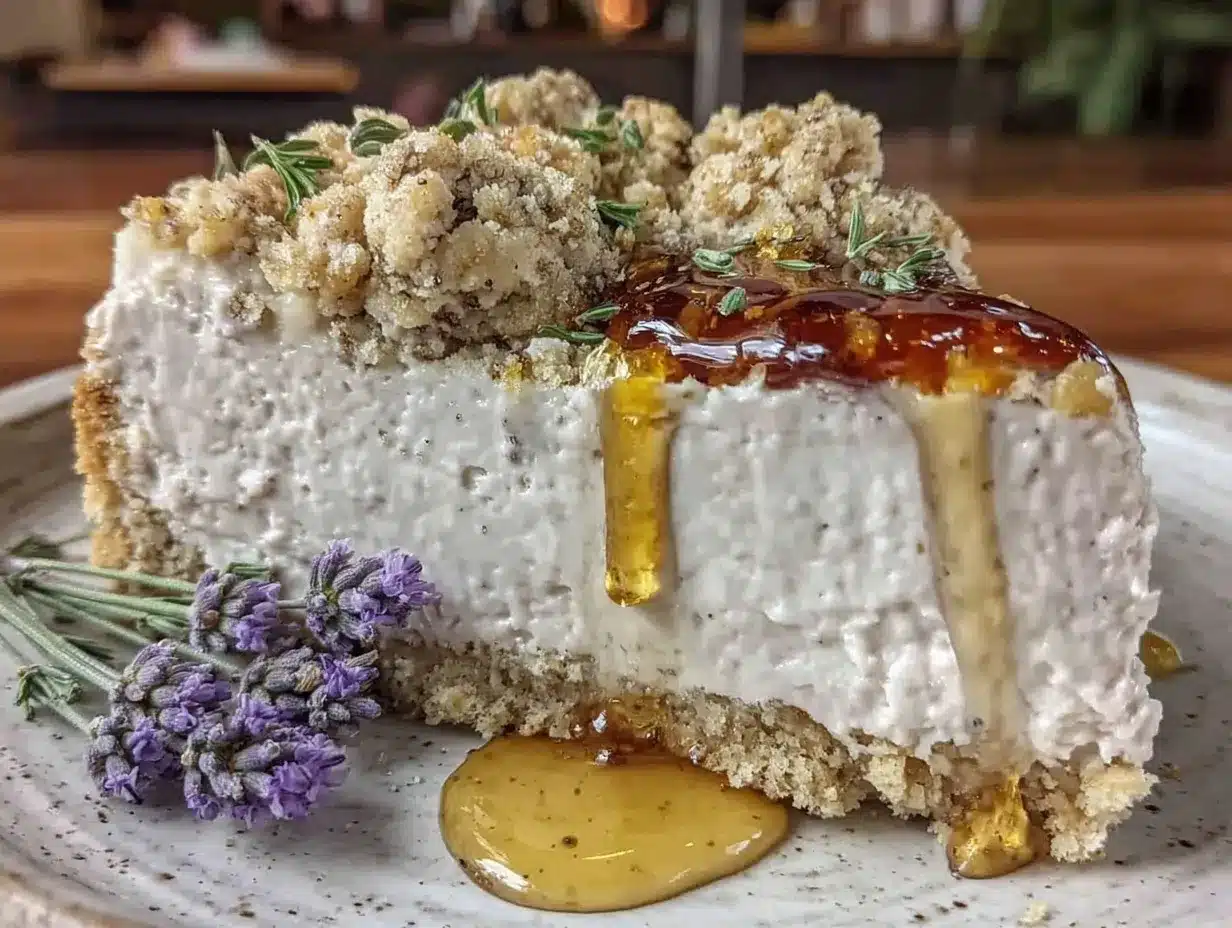 creamy lavender honey cheesecake preparation steps