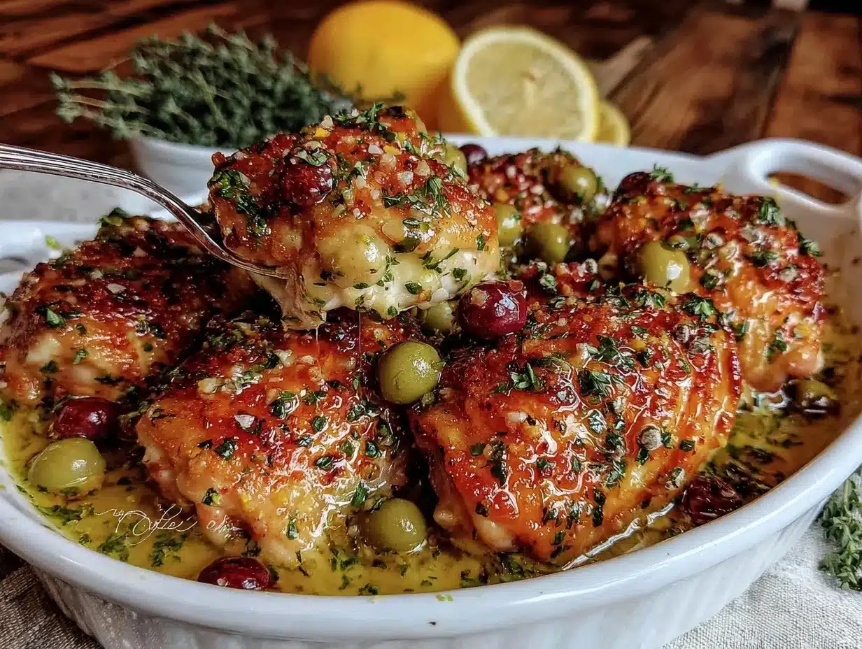 creamy lemon herb roasted chicken thighs preparation steps