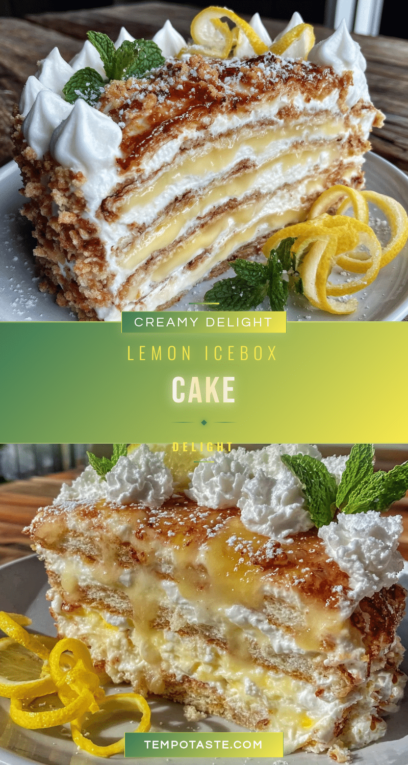 creamy lemon icebox cake recipe