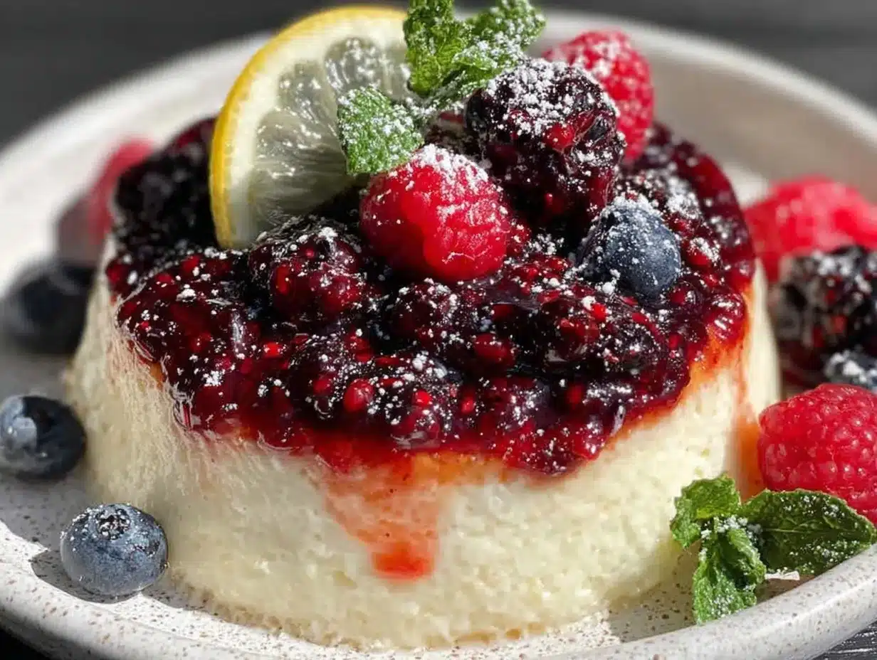 creamy Meyer lemon panna cotta preparation steps
