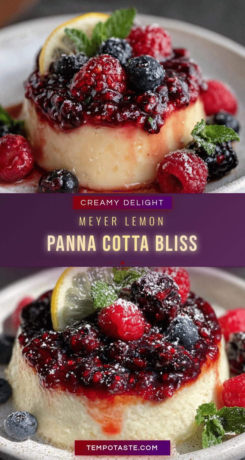 creamy Meyer lemon panna cotta recipe