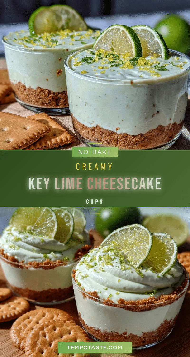 creamy no-bake key lime pie cheesecake cups recipe