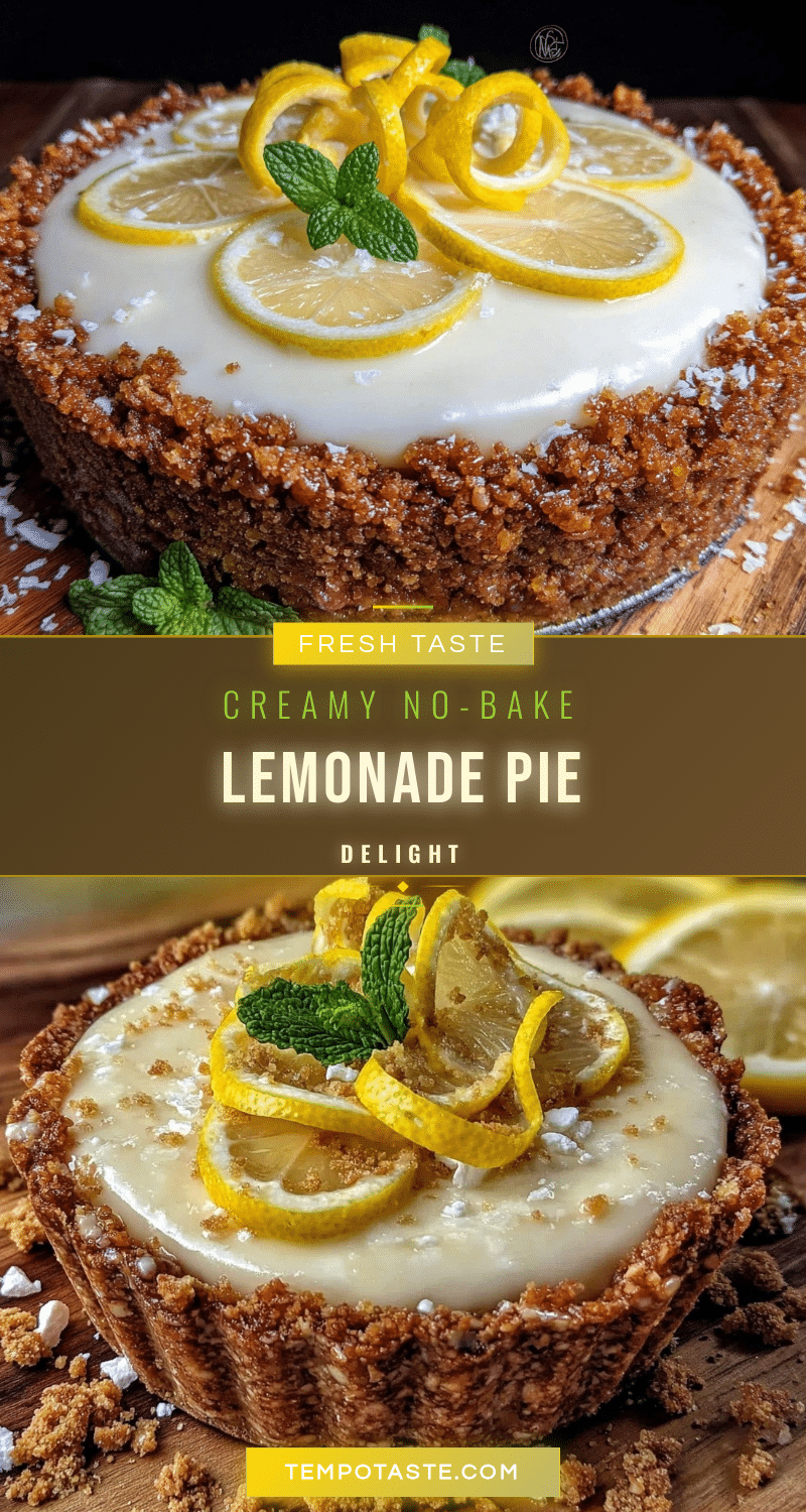 creamy no-bake lemonade pie recipe