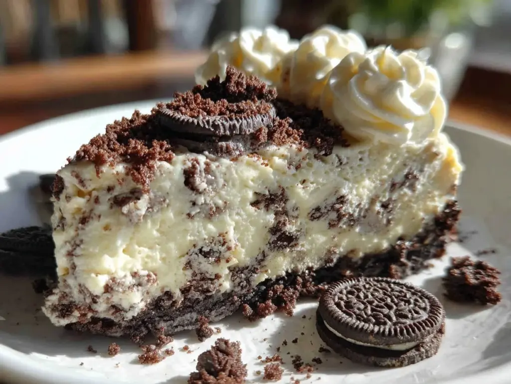 creamy no-bake Oreo cheesecake - featured image