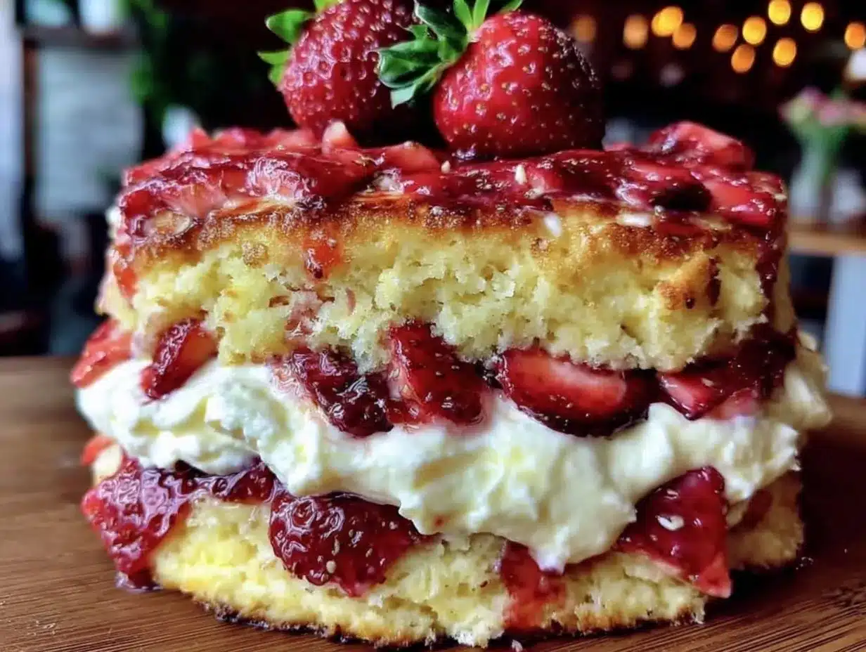 creamy strawberry shortcake preparation steps