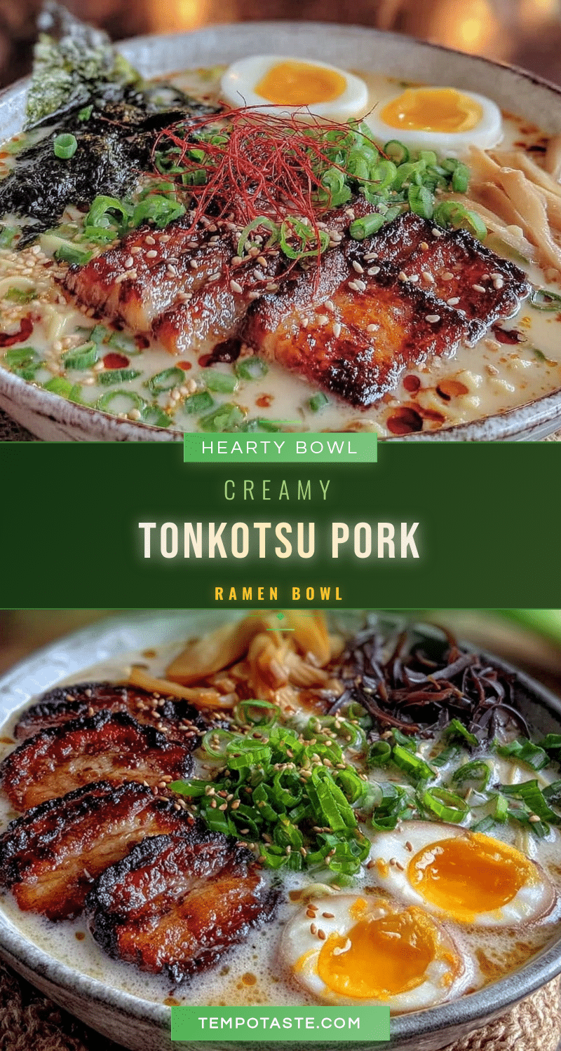 creamy tonkotsu style pork ramen bowl recipe recipe