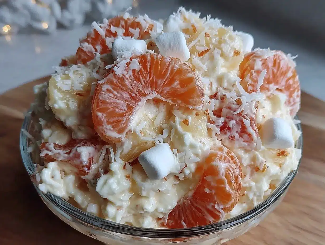 creamy vintage ambrosia salad delight preparation steps
