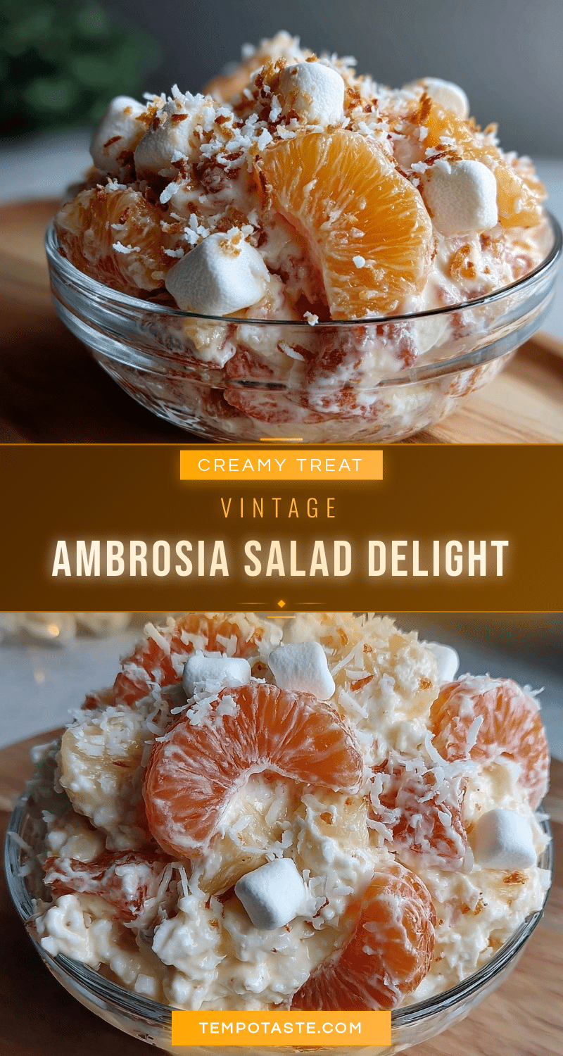 creamy vintage ambrosia salad delight recipe