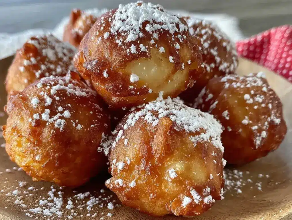crispy air fryer beignets - featured image